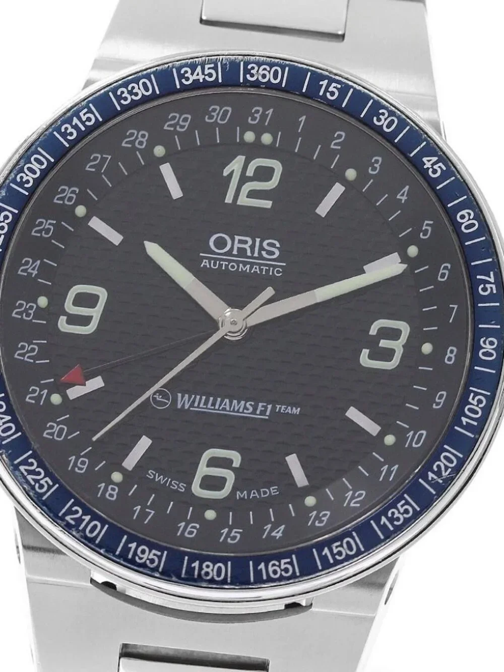 ORIS Williams F1 Team 7585 Pointer date black Dial Automatic Men's Watch_957548
